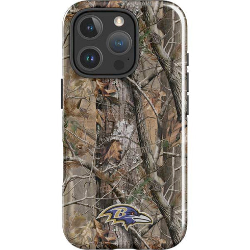 NFL Baltimore Ravens Realtree AP Camo iPhone 16 Pro Impact Case